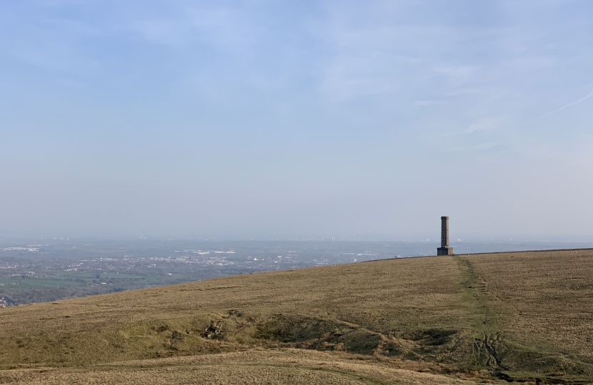 A shot of the Peel Monument from nr Pilgrims Cross