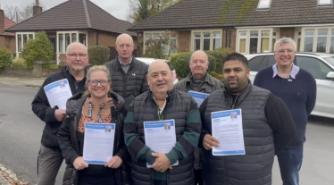 Bury conservatives campaigning in Pilkington Park