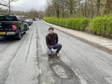 Cllr Liam Dean on Waterside Road